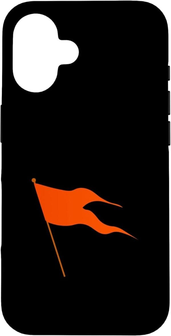 Hinduism Saffron Orange Flag, Sacred Pooja Hindu Temple iPhone Cases (Germany)