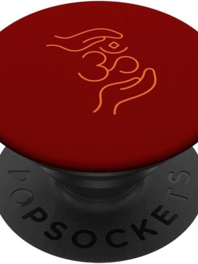 Hinduism Om, Sacred Pooja Hindu Temple PopSocket (Spain)