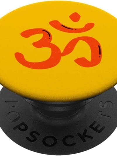 Hinduism Om, Sacred Pooja Hindu Temple PopSocket (UK)