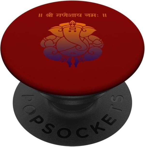 Ganapati, Ganesh, Shree Ganeshaya Namaha Sanskrit Puja PopSocket (Italy)
