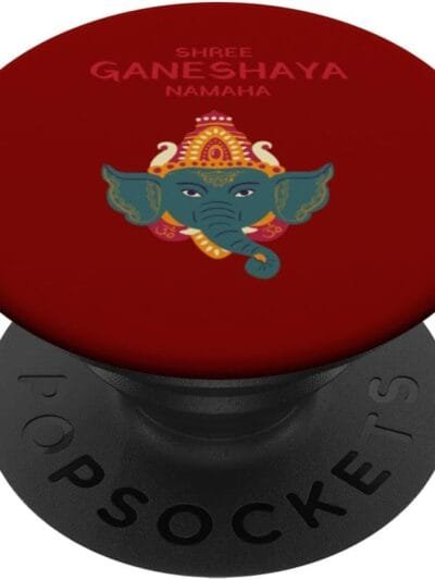 Ganapati, Ganesh, Shree Ganeshaya Namaha Ganeshotsav Puja PopSocket (Italy)