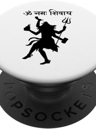 Shiva, Shankar, Maha Shivratri Tandav Hindu God Temple Pooja PopSocket (USA)