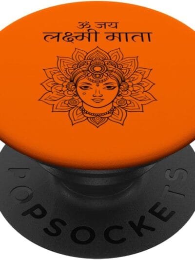 Laxmi Mata, Diwali Om Jai Lakshmi Mata Hindi Navratri Puja PopSocket (France)