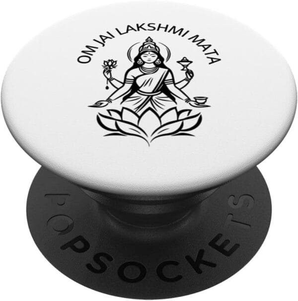 Laxmi Mata, Diwali Indian Goddess Om Jai Lakshmi Mata Pooja PopSocket (Germany)
