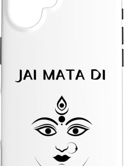 Durga Mata, Navratri Indian Goddess Face Jai Mata Di Pooja iPhone Cases (Spain)