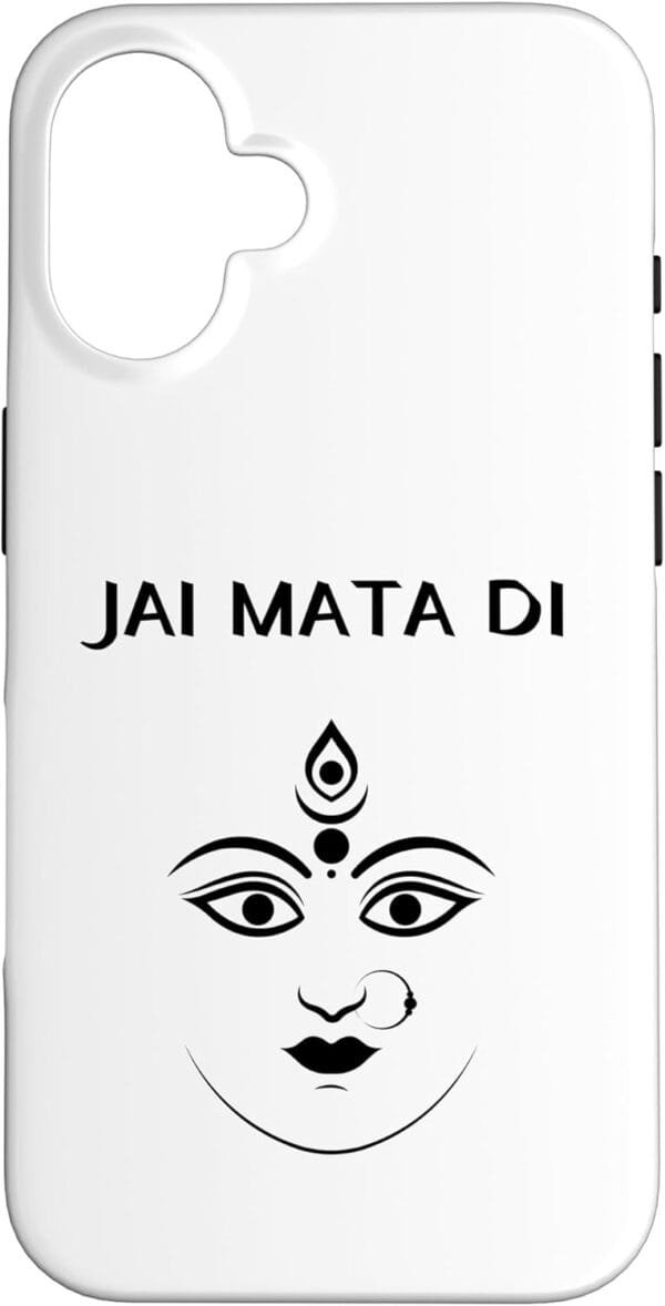 Durga Mata, Navratri Indian Goddess Face Jai Mata Di Pooja iPhone Cases (USA)