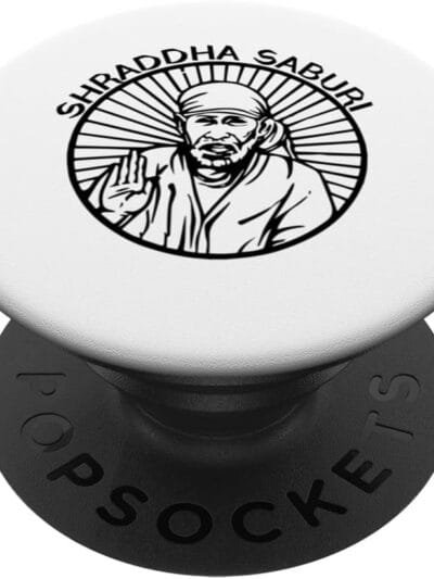Sai Baba of Shirdi Blessing God Hindu Pooja Shraddha Saburi PopSocket (Italy)