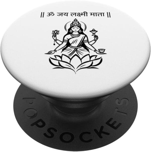 Laxmi Mata, Diwali Goddess Om Jai Lakshmi Mata Sanskrit Puja PopSocket (Spain)
