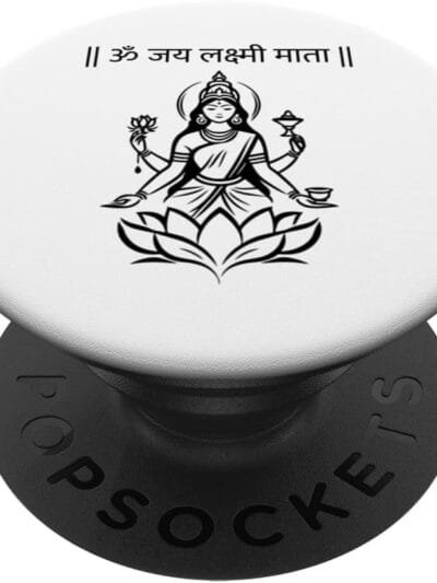 Laxmi Mata, Diwali Goddess Om Jai Lakshmi Mata Sanskrit Puja PopSocket (Germany)