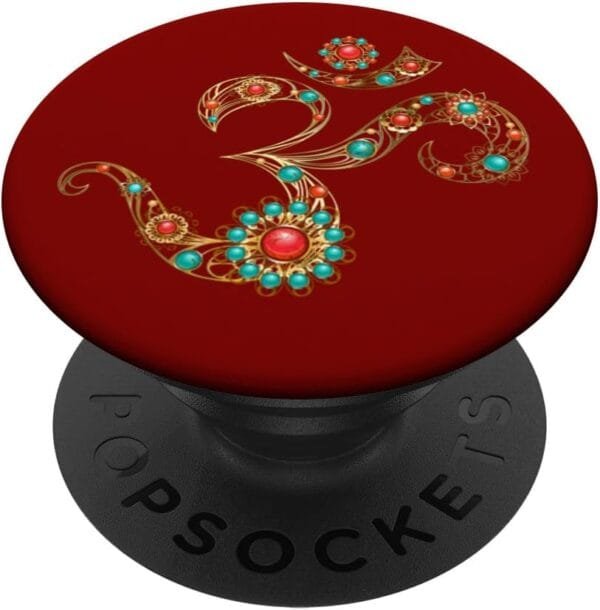 Hinduism Om, Sacred Pooja Hindu Temple PopSocket (Germany)
