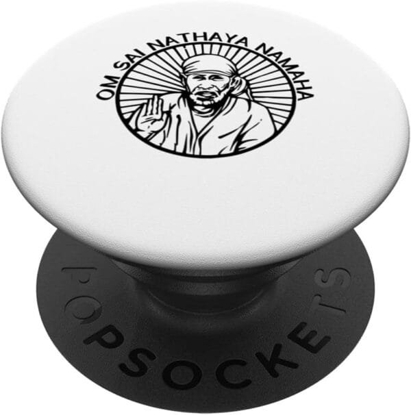 Sai Baba of Shirdi Blessing God Hindu Om Sai Nathaya Namaha PopSocket (France)