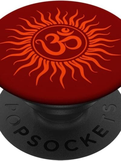 Hinduism Om, Sacred Pooja Hindu Temple PopSocket (Italy)