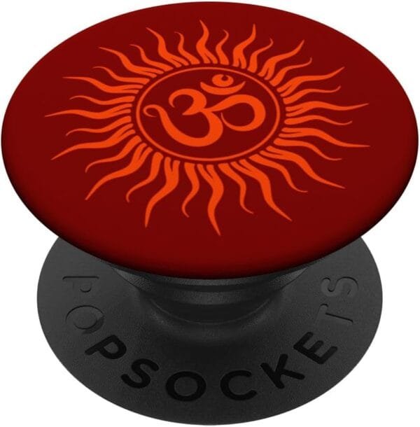 Hinduism Om, Sacred Pooja Hindu Temple PopSocket (Italy)