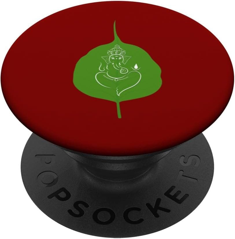 Ganapati, Ganesh, on Leaf Ganeshotsav Puja PopSocket (France) 1 Ganapati, Ganesh, on Leaf Ganeshotsav Puja PopSocket (France)