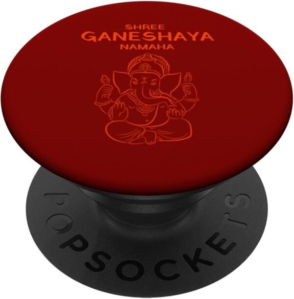 Ganapati, Ganesh, Shree Ganeshaya Namaha Ganeshotsav Puja PopSocket (UK)