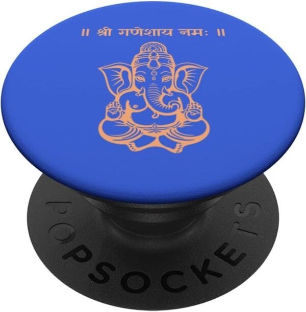 Ganapati, Ganesh, Shree Ganeshaya Namaha Sanskrit Puja PopSocket (UK)