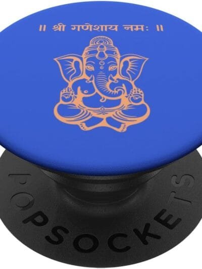 Ganapati, Ganesh, Shree Ganeshaya Namaha Sanskrit Puja PopSocket (USA)