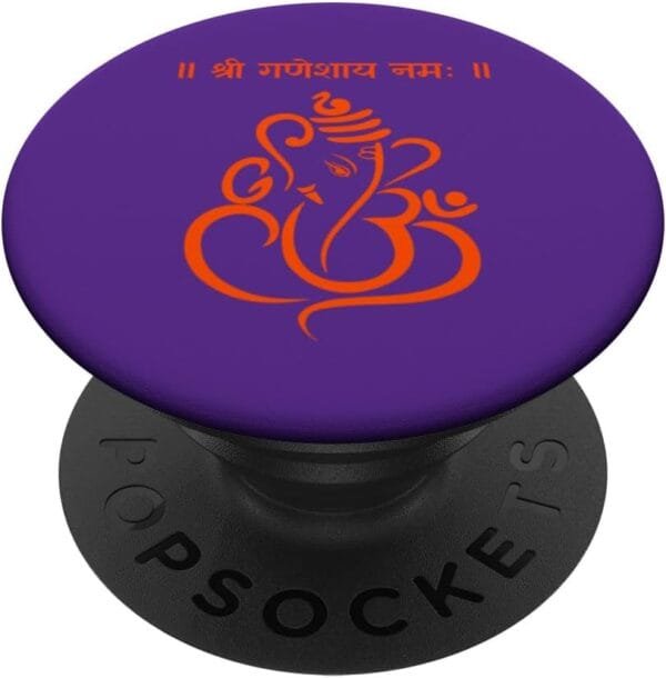 Ganapati, Ganesh, Shree Ganeshaya Namaha Sanskrit Puja PopSocket (UK)