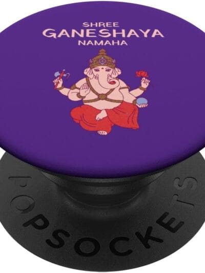 Ganapati, Ganesh, Shree Ganeshaya Namaha Ganeshotsav Puja PopSocket (Italy)