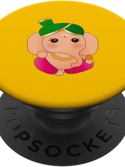 Ganapati, Ganesh, Baby Ganesha Ganeshotsav Puja PopSocket (USA)