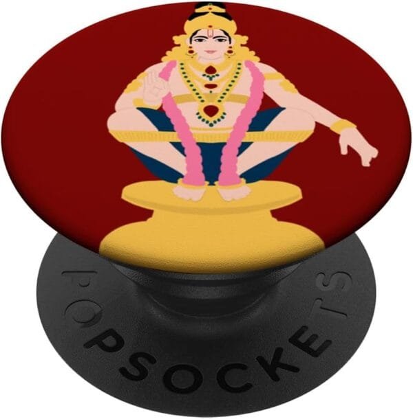 Ayyappa, Ayyappan Hindu God Temple Pooja PopSocket (Germany)