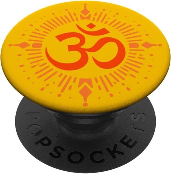 Hinduism Om, Sacred Pooja Hindu Temple PopSocket (Italy)