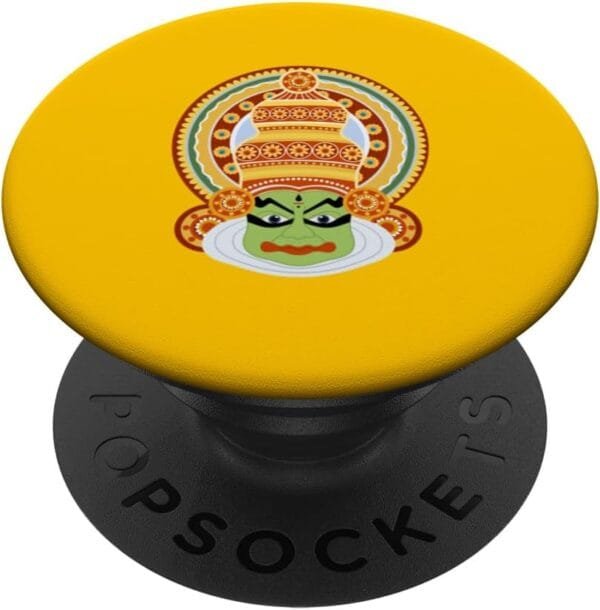 Hinduism Kathakali Dancer Face Kerala Onam Hindu Temple Puja PopSocket (Italy)