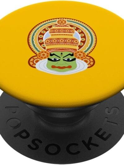 Hinduism Kathakali Dancer Face Kerala Onam Hindu Temple Puja PopSocket (USA)
