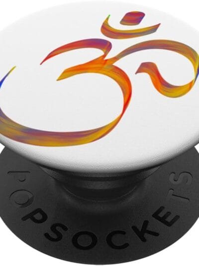 Hinduism Om, Sacred Pooja Hindu Temple PopSocket (USA)
