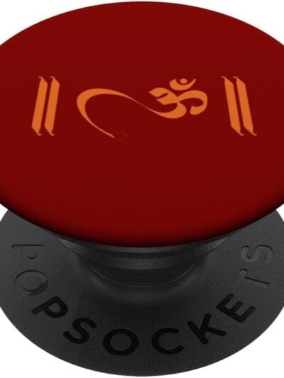 Hinduism Om, Sacred Pooja Hindu Temple PopSocket (UK)