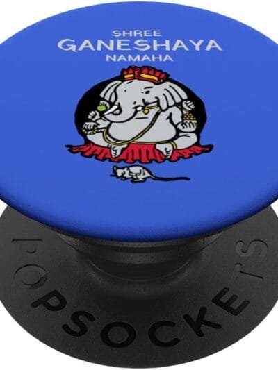 Ganapati, Ganesh, Shree Ganeshaya Namaha Ganeshotsav Puja PopSocket (UK)