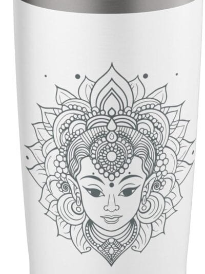 Shakti Mata, Navratri Hindu Goddess Face Pooja TUMBLER (USA)
