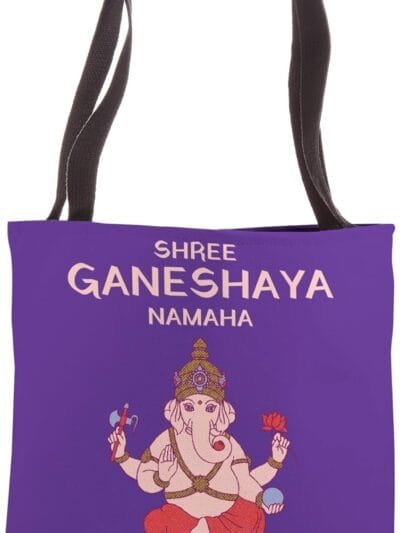 Ganapati, Ganesh, Shree Ganeshaya Namaha Ganeshotsav Puja Tote Bag (USA)