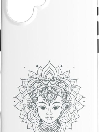 Shakti Mata, Navratri Dea indù Viso Pooja iPhone Cases (Italy)