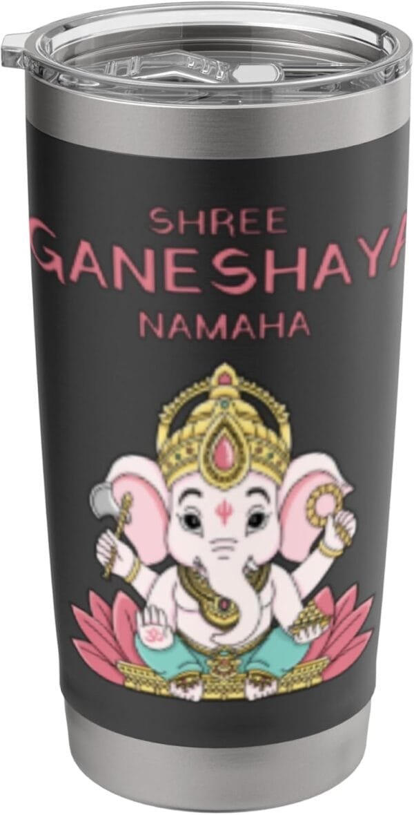 Ganapati, Ganesh, Shree Ganeshaya Namaha Ganeshotsav Puja TUMBLER (USA)