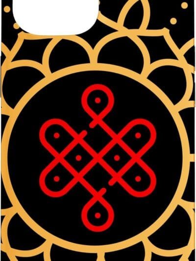 Diwali Pooja, Deepawali, Hindu Rangoli Mandala Art iPhone Cases (Italy)