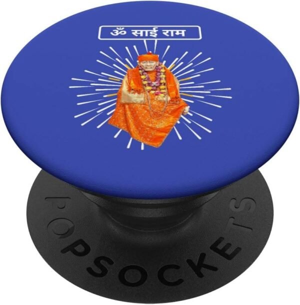 Shirdi Sai Baba, regalo di Dio per gli indù indiani, Om Sai Ram Hindi PopSocket (Italy)