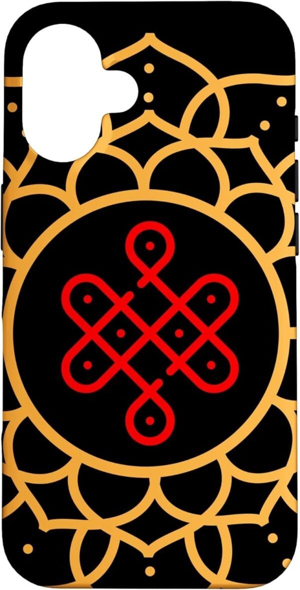 Diwali Pooja, Deepawali, Hindu Rangoli Mandala Art iPhone Cases (France)