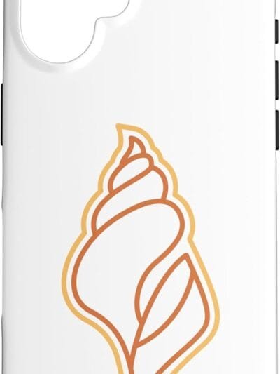 Hindu God Pooja Shankh, Conch Line Drawing iPhone Cases (UK)