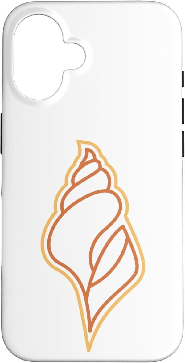 Hindu God Pooja Shankh, Conch Line Drawing iPhone Cases (UK)