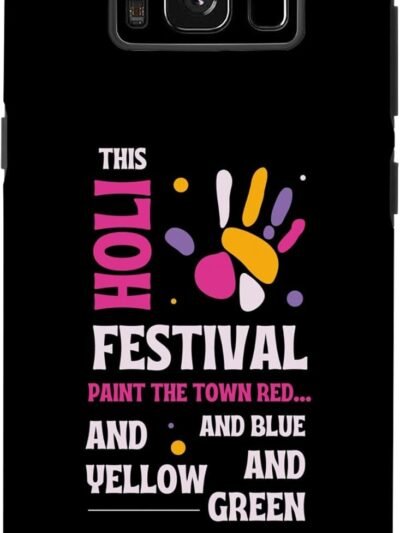 This Holi, Paint The Town レッド/ブルー/イエロー/グリーン - インディアン Samsung Galaxy Cases (Japan)