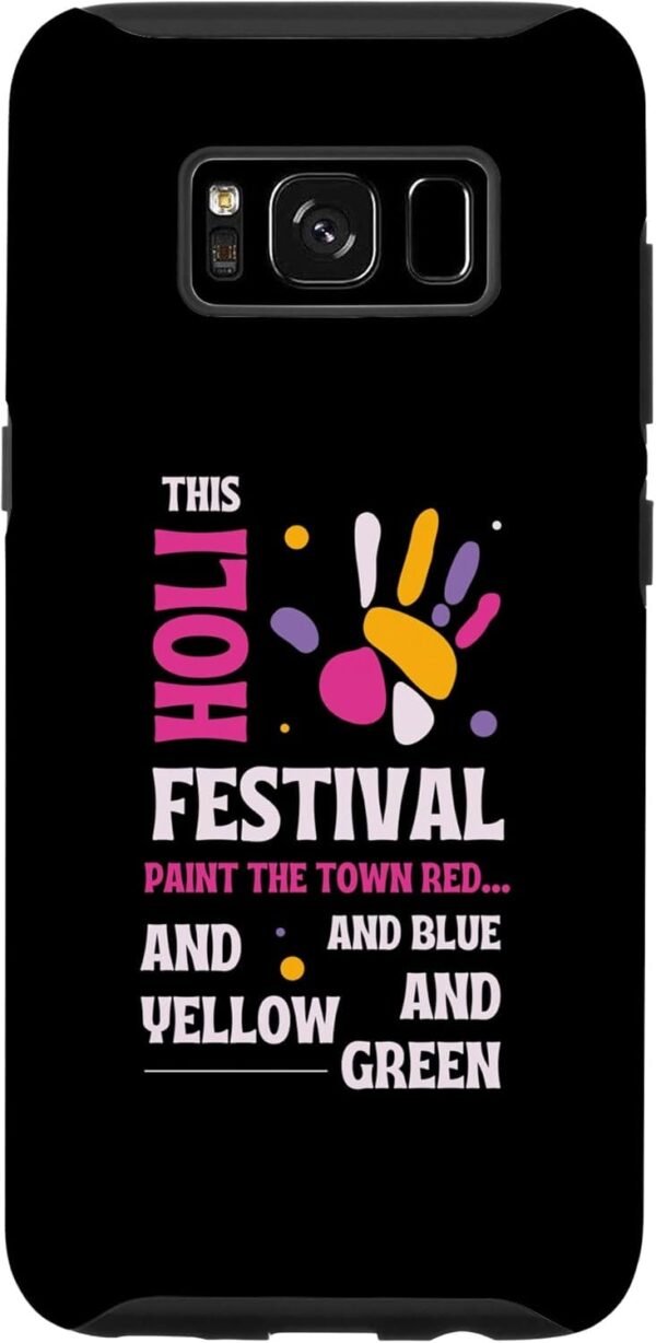 This Holi, Paint The Town レッド/ブルー/イエロー/グリーン - インディアン Samsung Galaxy Cases (Japan)