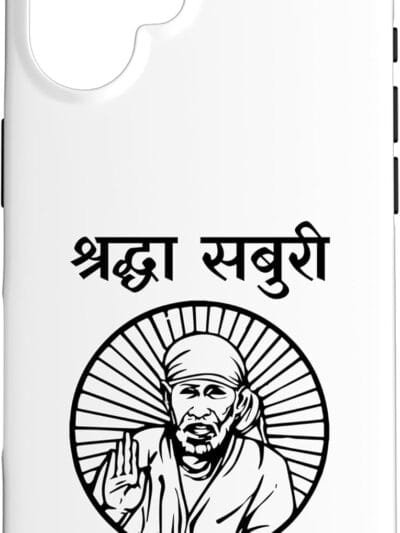 Sai Baba of Shirdi Blessing God Pooja Shraddha Saburi Hindi iPhone Cases (USA)