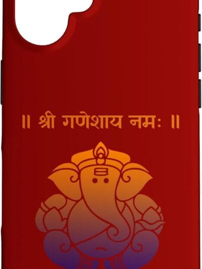 Ganapati, Ganesh, Shree Ganeshaya Namaha Sanskrit Puja iPhone Cases (Japan)