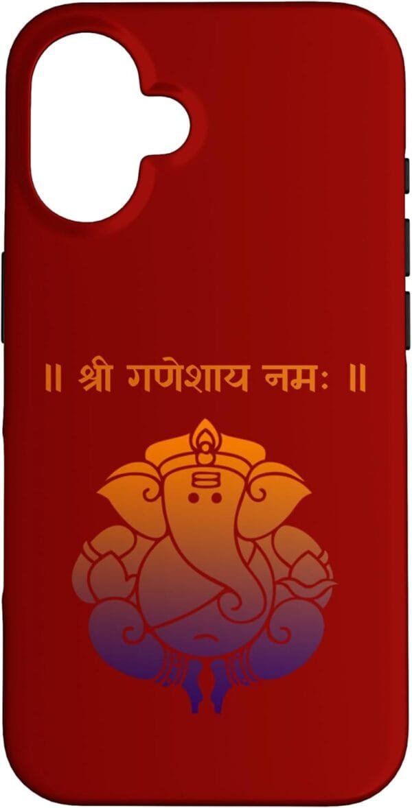 Ganapati, Ganesh, Shree Ganeshaya Namaha Sanskrit Puja iPhone Cases (Japan)