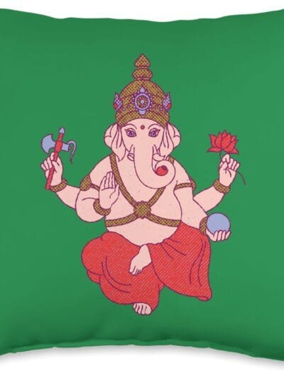 Ganapati, Ganesh, Ganeshotsav Puja Throw Pillow (USA)