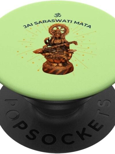 Hindu Wedding Gift for Indian Artists Om Jai Saraswati Mata PopSocket (Italy)