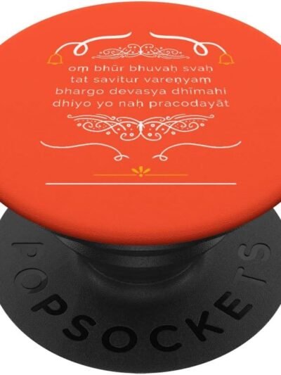Hindu Wedding Gift for Indians Gayatri Mantra in English PopSocket (Spain)