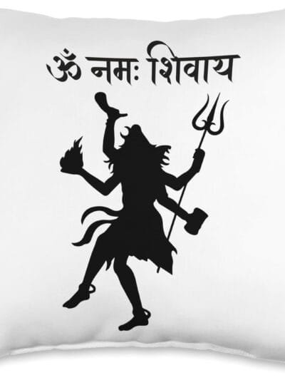 Shiva, Shankar, Maha Shivratri Tandav Hindu God Temple Pooja Throw Pillow (USA)