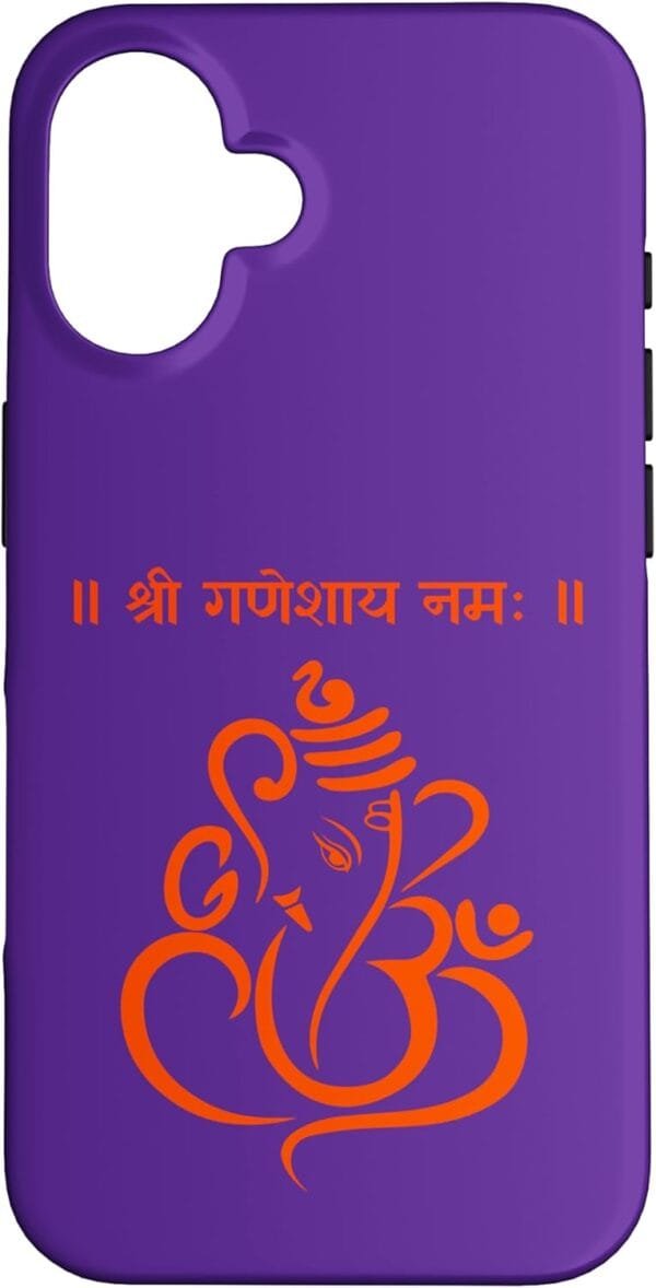 Ganapati, Ganesh, Shree Ganeshaya Namaha Sanskrit Puja iPhone Cases (Italy)
